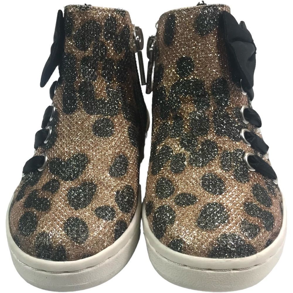 Kenneth Cole Reaction Leopard Print Bow Girl Boots
